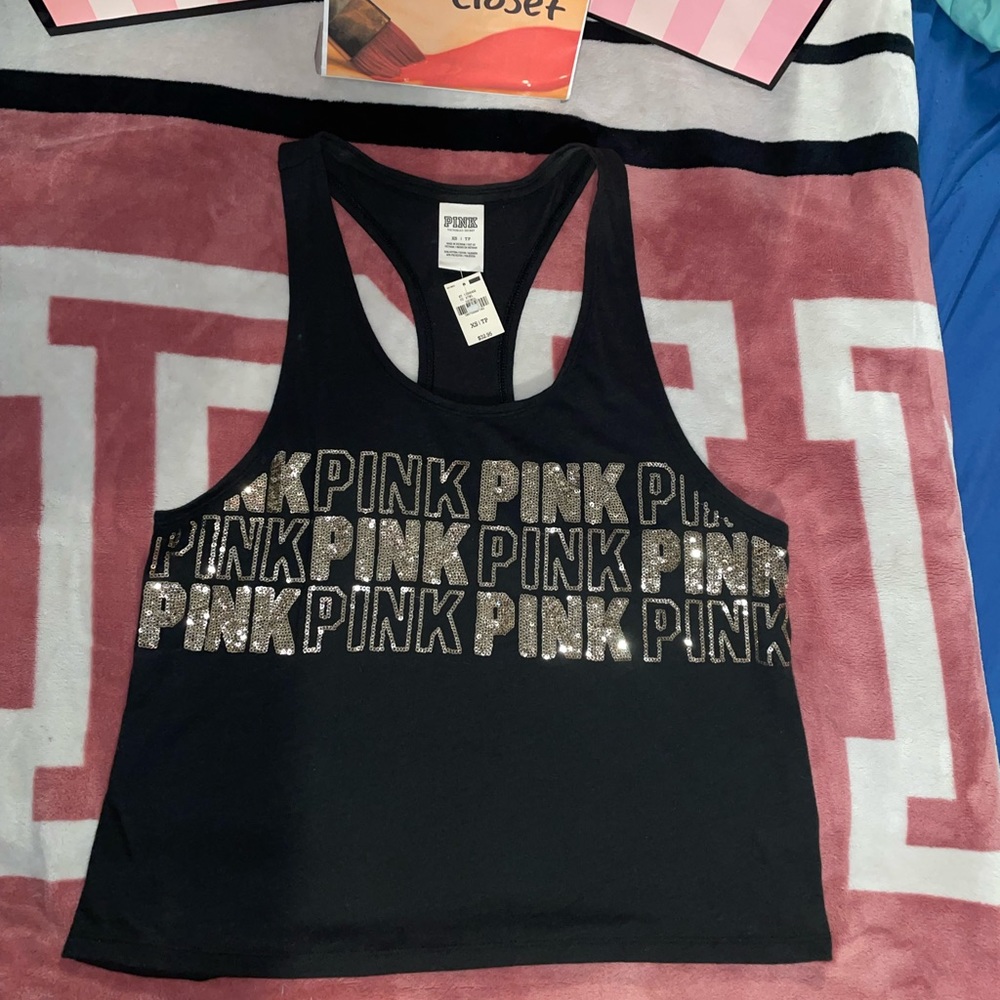PINK Victoria’s Secret Bling Oversized XS Tank Top